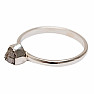 Diamant Natur Rohring Silber Ag 925 R359