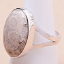 Korallenfossil Indonesischer Ring Silber Ag 925 R359