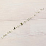 Armband aus Vltavín, Herkimer-Diamant und Campo del Cielo-Meteorit, Silber Ag 925, LOT38