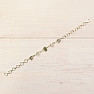 Armband aus Vltavín, Herkimer-Diamant und Campo del Cielo-Meteorit, Silber Ag 925, LOT39