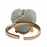 Be Beautiful Aquamarin Herzring 46