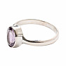 Amethyst-geschliffener Ring, Silber Ag 925 46544