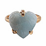 Be Beautiful Aquamarin Herzring 48