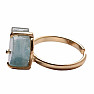 Be Beautiful Aquamarin Herzring 48