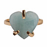 Be Beautiful Aquamarin Herzring 49