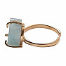 Be Beautiful Aquamarin Herzring 49