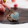 Be Beautiful Aquamarin Herzring 49