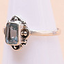 Topas blauer Ring Silber Ag 925 MIX49