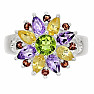 Mehrfarbiger Ring Silber Ag 925 R5006MT