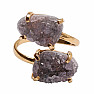 Be Beautiful Amethyst Doppelring 58