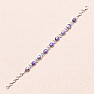Türkis lila Armband Silber Ag 925 61333