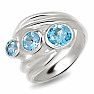 Topas blauer Ring Silber Ag 925 R5064BT