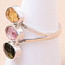 Designerring mit mehrfarbigen Turmalinen Silber Ag 925 68090