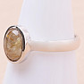 Sagenitkristall mit Rutilring Silber Ag 925 68786