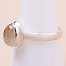 Sagenitkristall mit Rutilring Silber Ag 925 69679
