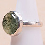 Aktinolith im Prehnit Ring Silber Ag 925 R71