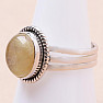 Sagenitkristall mit Rutilring Silber Ag 925 71614