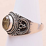Sagenitkristall mit Rutilring Silber Ag 925 74211