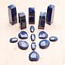 Lapislazuli Massageauflage oval 6,5 cm