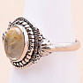 Sagenitkristall mit Rutilring Silber Ag 925 77949