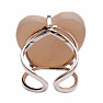 Be Beautiful Achat Herz Aqua Aura Ring 84
