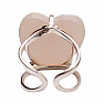 Be Beautiful Achat Herz Aqua Aura Ring 87