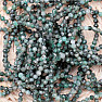 Smaragdarmband mit geschliffenen Perlen 4 mm