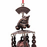 Glockenspiel mit Geldfrosch für Reichtum, Glück und Überfluss aus rotem Metall