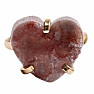 Be Beautiful Amethyst Rosa Herz Ring 92
