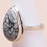 Pinolith-Ring Silber Ag 925 R97