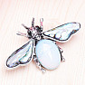 Opalite und Paua Brosche Moth