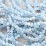 Aquamarin-Armband extra geschliffene Perlen in AA-Qualität