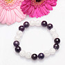 Kristall gebrochenes Armband extra mit Amethyst