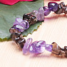 Amethyst und Amethystarmband gehackt