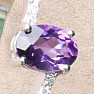 Silberring mit afrikanischem Amethyst und Zirkonen Ag 925 017195 AFAM