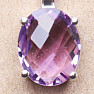 Silberanhänger mit geschliffenem brasilianischem Amethyst Ag 925 06086 BRAME