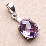 Silberanhänger mit geschliffenem brasilianischem Amethyst Ag 925 06086 BRAME