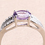 Silberring mit brasilianischem Amethyst und Zirkonen Ag 925 026068 BRAME