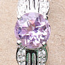 Silberring mit brasilianischem Amethyst und Zirkonen Ag 925 026068 BRAME