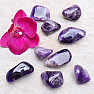 Amethyst dunkelviolett getrommelt Sambia