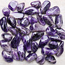 Amethyst dunkelviolett getrommelt Sambia