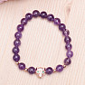 Amethyst-Armband mit Leopardenkopf-Zirkonia