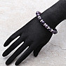 Amethyst-Perlenarmband mit funkelnden Applikationen