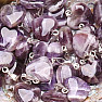 Amethyst-Anhänger in Form eines Herzens