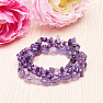 Set aus drei Amethyst-Armbändern