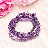 Set aus drei Amethyst-Armbändern