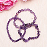 Set aus drei Amethyst-Armbändern