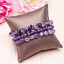 Set aus drei Amethyst-Armbändern