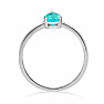 Apatit blau Neon Ring Silber Ag 925 RBC308