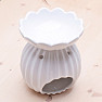 Keramik-Aromalampe Kaktusblüte weiß